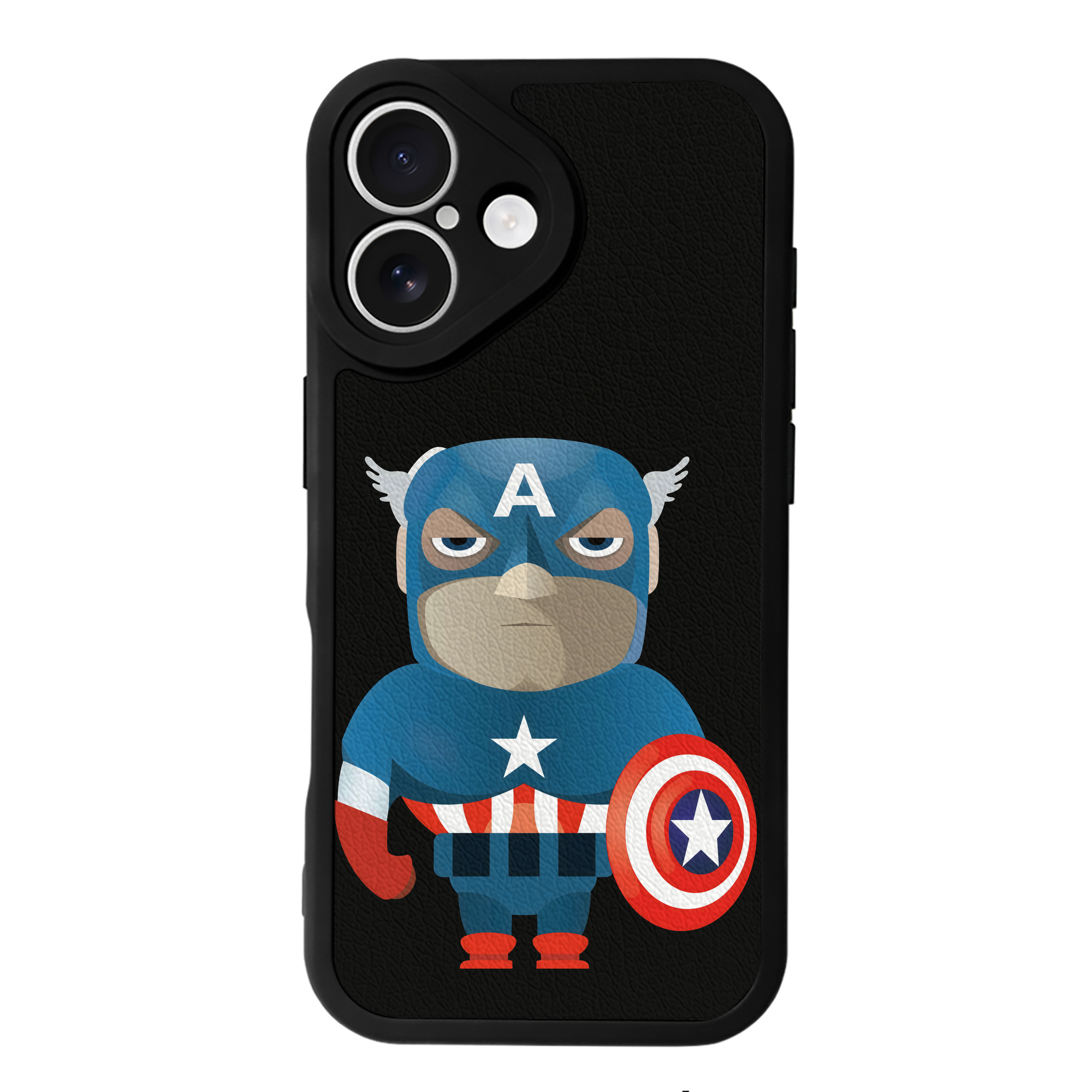 （画像用） アベンジャーズ The Avengers 【iPhone 16シリーズ対応】シリコンスマホケース（レザー調） 材質：シリコン